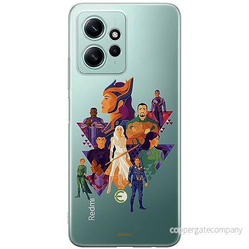 ERT GROUP mobiltelefonfodral för Xiaomi REDMI NOTE 12 4G originalt och officiellt licensierat Marvel mönster Eternals 007 optimalt anpassad till formen på mobiltelefonen, gedeeltelijk transparant 5905511943806