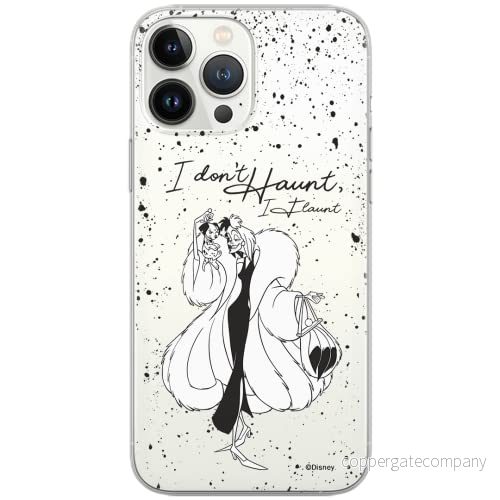 ERT GROUP mobiltelefonfodral för Xiaomi 11T 5G / PRO originalt och officiellt licensierat Disney mönster Cruella and Puppy 001 anpassad till formen på mobiltelefonen, gedeeltelijk transparant 5904805561368