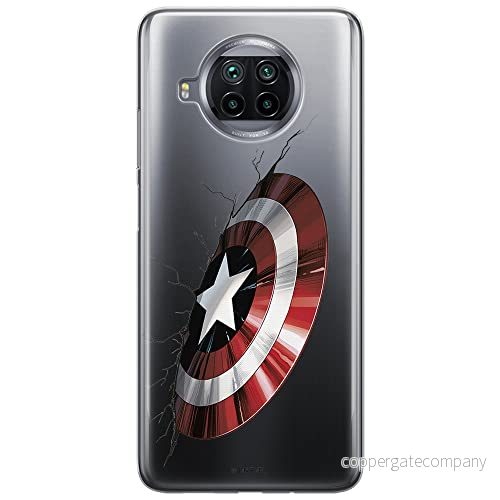 ERT GROUP mobiltelefonfodral för Xiaomi REDMI NOTE 9T originalt och officiellt licensierat Marvel mönster Captain America 023 optimalt anpassad till formen på mobiltelefonen, gedeeltelijk transparant 5904805648335