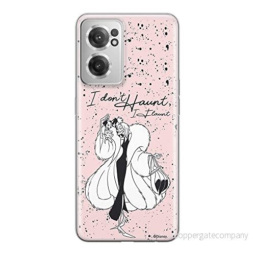 ERT GROUP mobiltelefonfodral för Oneplus NORD CE 2 originalt och officiellt licensierat Disney mönster Cruella & Puppy 001 anpassad till formen på mobiltelefonen, fodral tillverkad av TPU plast 5905511297923