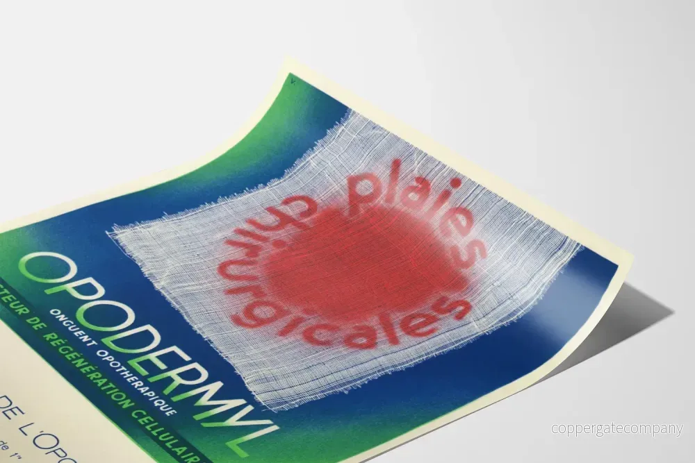 Vintage reklamposter för Opodermyl - Cellförnyande salva - Bild 3