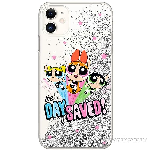 ERT GROUP mobiltelefonfodral för Apple Iphone 11 originalt och officiellt licensierat The Powerpuff Girls mönster 031, med glitter overflow effekt 5905511977368