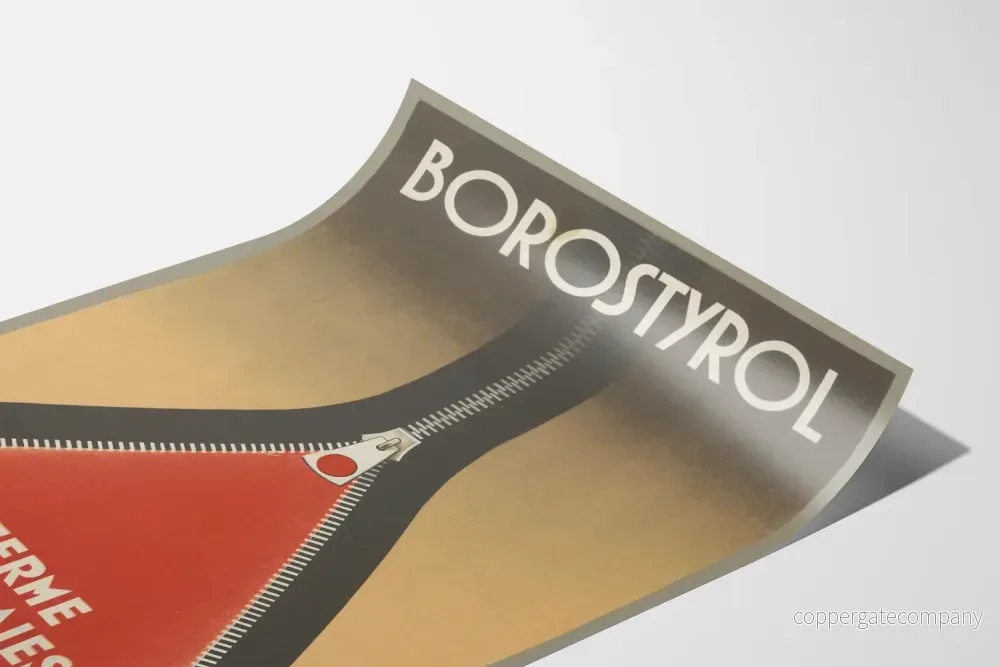 Vintage reklamposter Borostyrol som lindrar sår - Bild 3