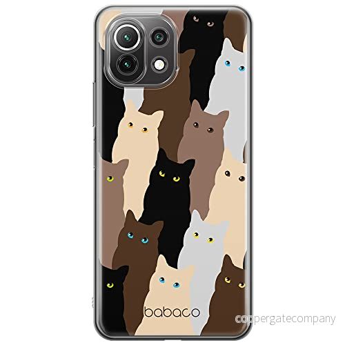 ERT GROUP mobiltelefonfodral för Xiaomi 11 LITE 4G/5G originalt och officiellt licensierat Babaco mönster Cats 001, fodral tillverkad av TPU plast 5905131057105