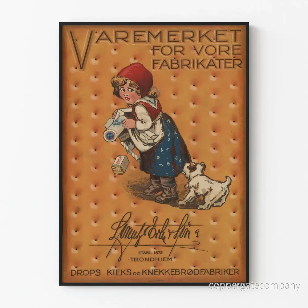 Vintageposter för vårt varumärke av våra tillverkare - Retro väggdekoration