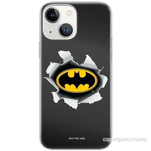 ERT GROUP mobiltelefonfodral för Iphone 13 MINI originalt och officiellt licensierat DC mönster Batman 059 optimalt anpassad till formen på mobiltelefonen, fodral tillverkad av TPU plast 5905131536051