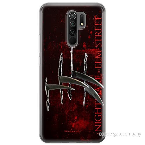 ERT GROUP mobiltelefonfodral för Xiaomi REDMI 9 originalt och officiellt licensierat Horror mönster Nightmare of Elm Street 004 anpassad till formen på mobiltelefonen, fodral tillverkad av TPU plast 5905511078560