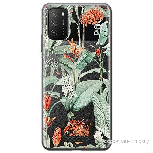 ERT GROUP mobiltelefonfodral för Xiaomi REDMI 9T/ POCO M3 originalt och officiellt licensierat Babaco mönster Flowers 048 optimalt anpassad till formen på mobiltelefonen, gedeeltelijk transparant 5905131341310