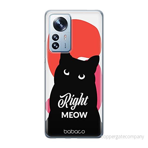 ERT GROUP mobiltelefonfodral för Xiaomi 12 PRO originalt och officiellt licensierat Babaco mönster Cats 004 optimalt anpassad till formen på mobiltelefonen, fodral tillverkad av TPU plast 5905511531553