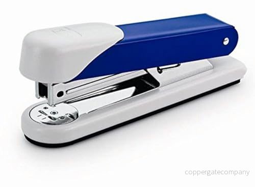 Novus stabil häftapparat (häfteffekt 30 ark papper, kontorshjälpmedel inkl. 200 häftklammer 24/6 DIN SUPER) blå 4009729046951