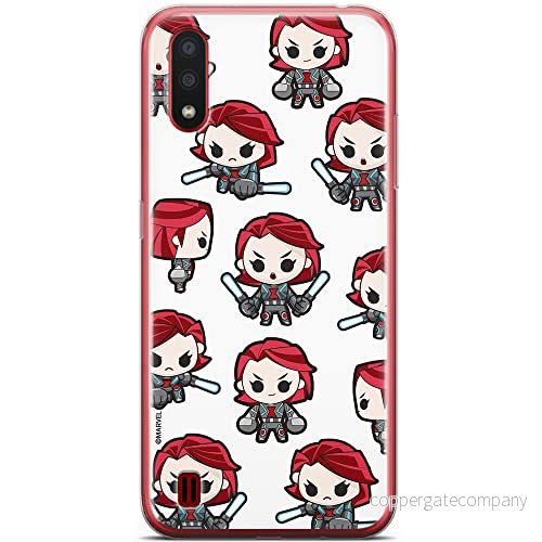 ERT GROUP mobiltelefonfodral för Samsung A01 originalt och officiellt licensierat Marvel mönster Black Widow 013 optimalt anpassad till formen på mobiltelefonen, fodral tillverkad av TPU plast 5904805236013