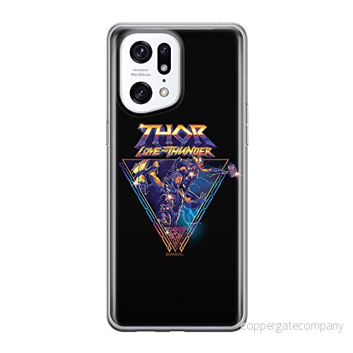 ERT GROUP mobiltelefonfodral för Oppo FIND X5 PRO originalt och officiellt licensierat Marvel mönster Thor 003 optimalt anpassad till formen på mobiltelefonen, fodral tillverkad av TPU plast 5905511413538