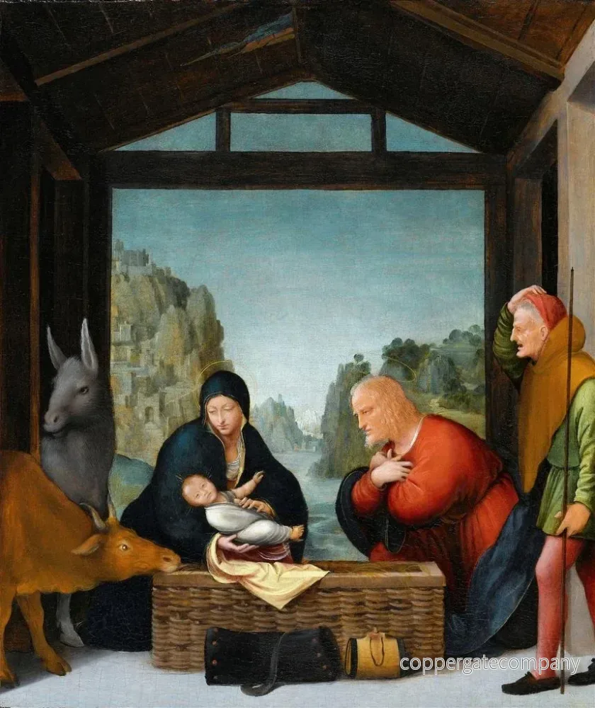 L'Adoration des bergers - Bartolommeo Suardi | Konsttryck - Bild 2