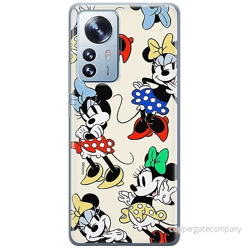 ERT GROUP mobiltelefonfodral för Xiaomi 12 / 12X originalt och officiellt licensierat Disney mönster Minnie 076 optimalt anpassad till formen på mobiltelefonen, fodral tillverkad av TPU plast 5905795028466