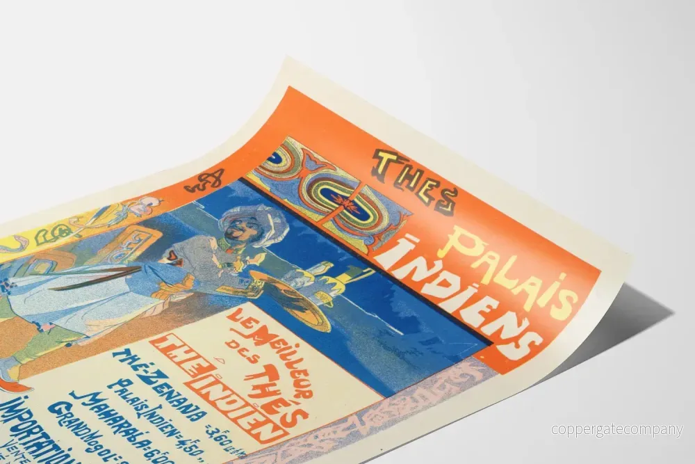 Vintageposter för teer Palais Indiens väggdekoration - Bild 3