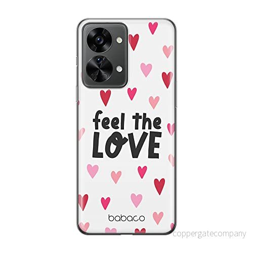 ERT GROUP mobiltelefonfodral för Oneplus NORD 2T 5G originalt och officiellt licensierat Babaco mönster Feel the love 001 optimalt anpassad till formen på mobiltelefonen, gedeeltelijk transparant 5905511271152