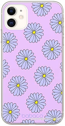 ERT GROUP mobiltelefonfodral för Apple Iphone 11 originalt och officiellt licensierat Babaco mönster Flowers 021 Vit optimalt anpassad till formen på mobiltelefonen, fodral tillverkad av TPU plast 5903932648348