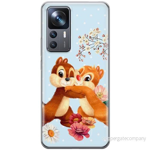 ERT GROUP mobiltelefonfodral för Xiaomi 12T/12T pro/K50 Ultra originalt och officiellt licensierat Disney mönster Chip & Dale 003 anpassad till formen på mobiltelefonen, fodral tillverkad av TPU plast 5905511573362