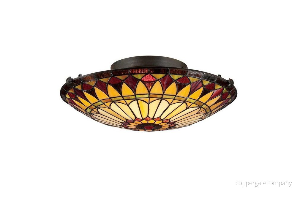 QUOIZEL Taklampa West End i Tiffany stil 5024005270119