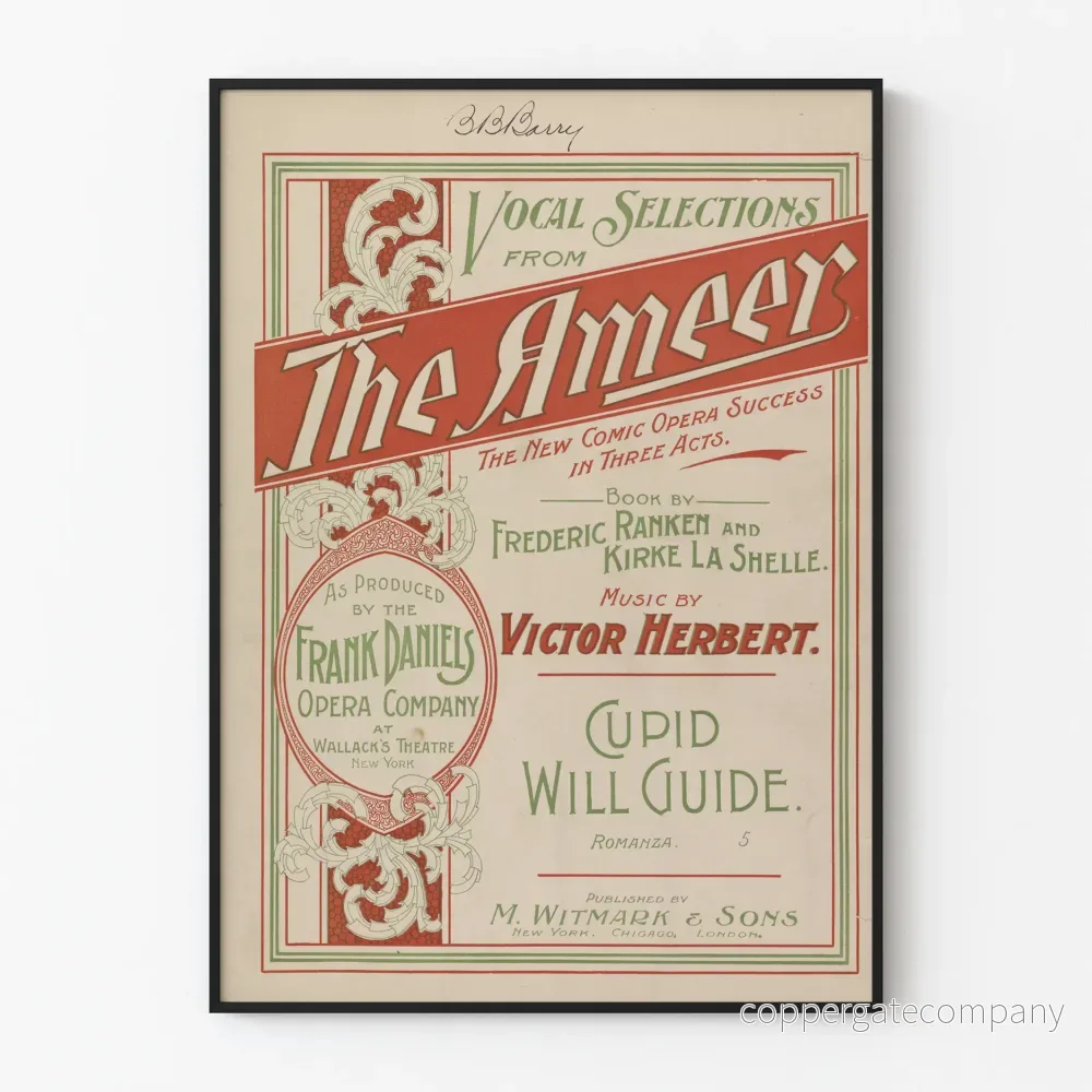 Vintageposter The Amour - Klassisk musikkonstnärs väggdekoration