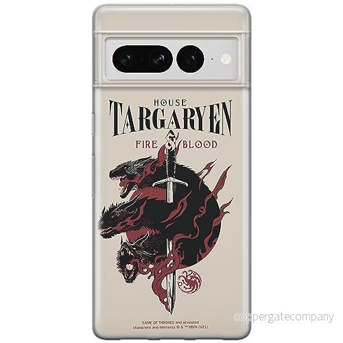 ERT GROUP mobiltelefonfodral för Google PIXEL 7 PRO originalt och officiellt licensierat Game of Thrones mönster 006 optimalt anpassad till formen på mobiltelefonen, fodral tillverkad av TPU plast 5905795168001