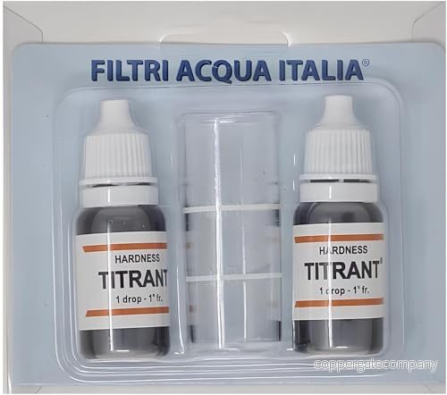 FILTRIAITALIA Titrant Vatten Hårdhet Analys Kit (franska grader) för att mäta Kalksten Set 2 stycken 8054134630017
