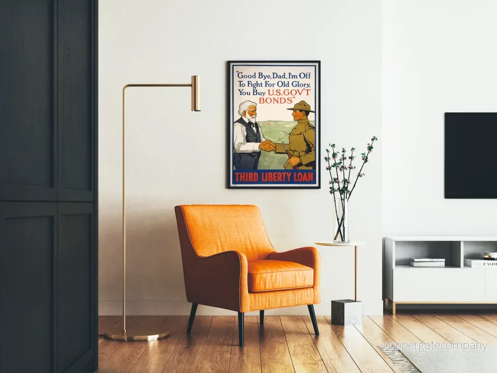 Vintageposter för Tredje Frihetslånet - Kampanj för amerikanska statsskuldsväxlar - Bild 2