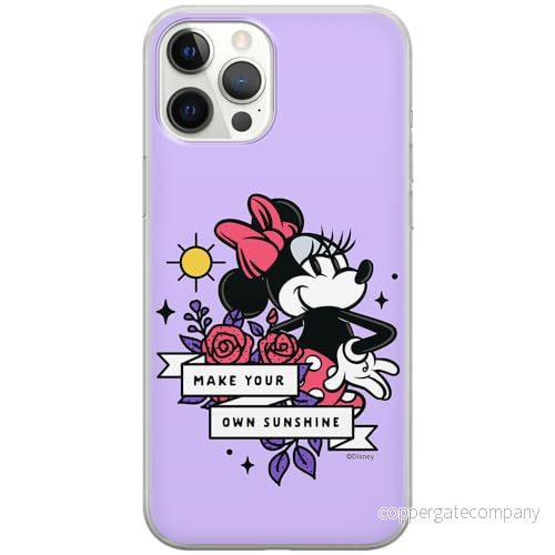 ERT GROUP mobiltelefonfodral för Iphone 12 PRO MAX originalt och officiellt licensierat Disney mönster Minnie 073 optimalt anpassad till formen på mobiltelefonen, fodral tillverkad av TPU plast 5905795025304