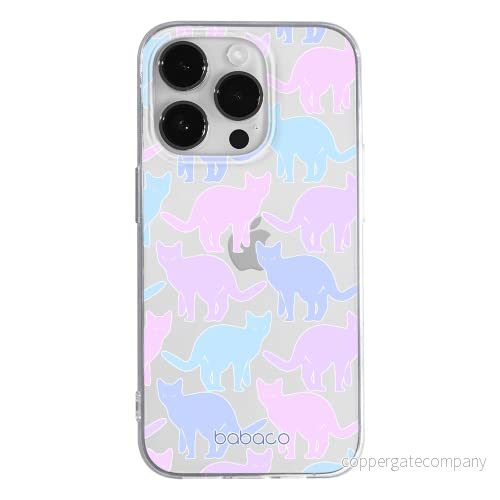 ERT GROUP mobiltelefonfodral för Apple Iphone 14 PRO originalt och officiellt licensierat Babaco mönster Cats 011 optimalt anpassad till formen på mobiltelefonen, gedeeltelijk transparant 5905131921031