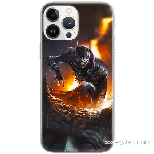 ERT GROUP mobiltelefonfodral för Huawei P30 Lite originalt och officiellt licensierat DC mönster Batman Who Laughs 001 Vit anpassad till formen på mobiltelefonen, fodral tillverkad av TPU plast 5902980679106