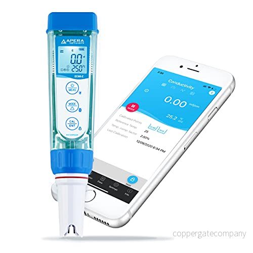 Apera Instruments EC60 Z Smart ledningsmätare (stöds av ZenTest Mobile App) konduktivitetsmätområde: 0 till 20 mS/cm 810214031062