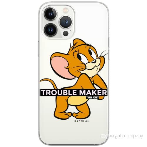 ERT GROUP mobiltelefonfodral för Apple Iphone 6/6S originalt och officiellt licensierat Tom and Jerry mönster 012 Vit optimalt anpassad till formen på mobiltelefonen, gedeeltelijk transparant 5904805271151