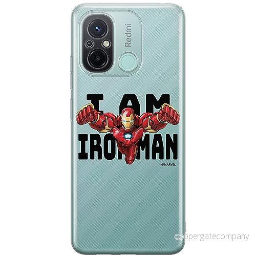 ERT GROUP mobiltelefonfodral för Xiaomi REDMI 12C/ 11A originalt och officiellt licensierat Marvel mönster Iron Man 028 optimalt anpassad till formen på mobiltelefonen, gedeeltelijk transparant 5905511845957
