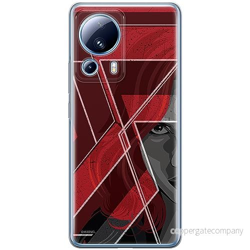 ERT GROUP mobiltelefonfodral för Xiaomi 13 LITE/CIVI 2 originalt och officiellt licensierat Marvel mönster Black Widow 002 anpassad till formen på mobiltelefonen, fodral tillverkad av TPU plast 5905511931933