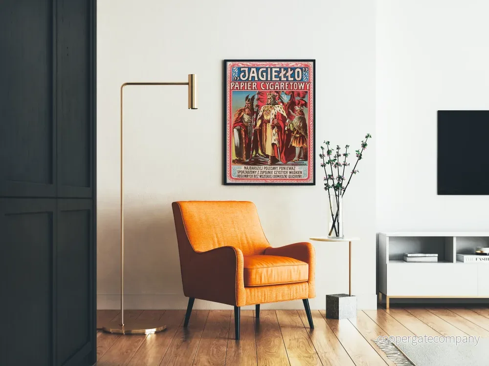 Gammal dekorativ poster för cigarettpapper Jagiello - Bild 2