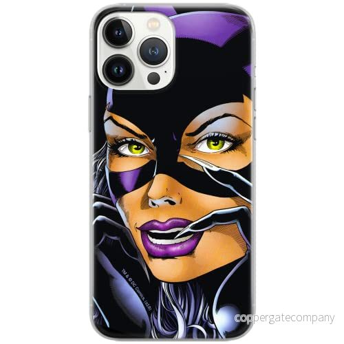 ERT GROUP mobiltelefonfodral för Samsung S10 PLUS originalt och officiellt licensierat DC mönster Catwoman 005 Vit optimalt anpassad till formen på mobiltelefonen, fodral tillverkad av TPU plast 5902980370614
