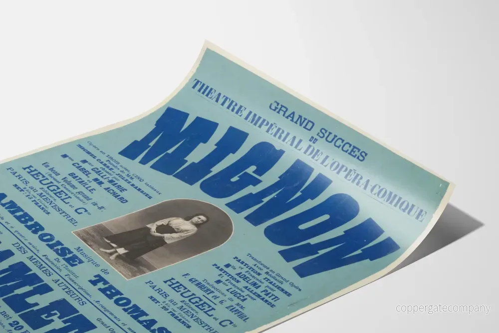 Vintageposter av Opéra Mignon, Imperialteatern - Bild 3