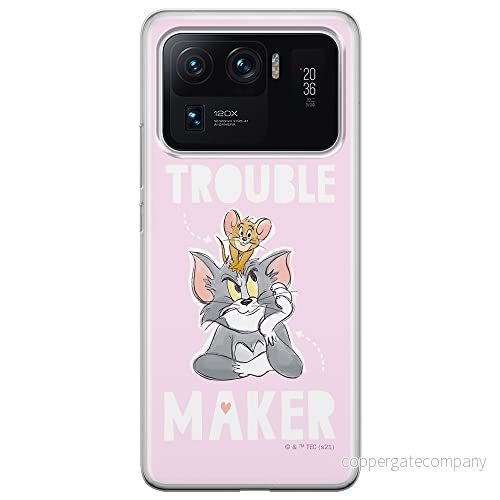 ERT GROUP mobiltelefonfodral för Xiaomi MI 11 ULTRA originalt och officiellt licensierat Tom and Jerry mönster 006 optimalt anpassad till formen på mobiltelefonen, fodral tillverkad av TPU plast 5904805252020