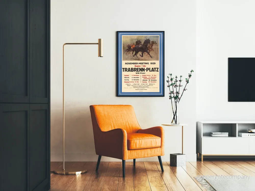 Vintageposter av travloppet Trabrenn-Platz 1929 - Bild 2