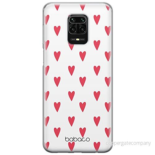 ERT GROUP mobiltelefonfodral för Xiaomi REDMI NOTE 9 PRO/ 9S originalt och officiellt licensierat Babaco mönster Hearts 004 optimalt anpassad till formen på mobiltelefonen, gedeeltelijk transparant 5904805018596