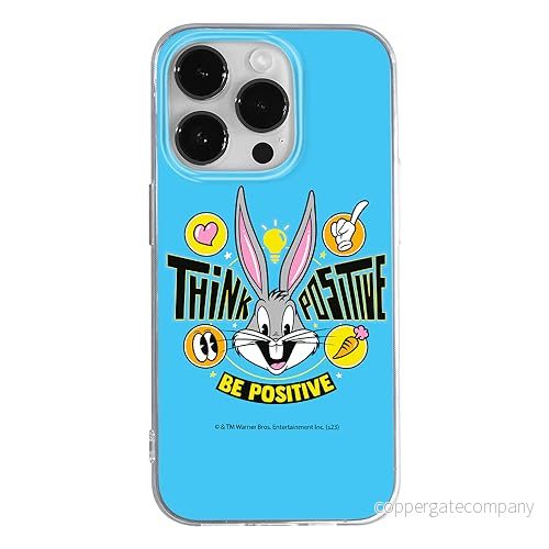ERT GROUP mobiltelefonfodral för Iphone 14 PRO originalt och officiellt licensierat Looney Tunes mönster Bugs 019 optimalt anpassad till formen på mobiltelefonen, fodral tillverkad av TPU plast 5905795083427