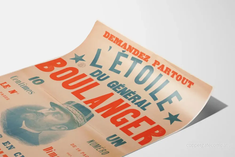 Vintageposter L'Étoile du Général Boulanger - Retro väggdekoration - Bild 3