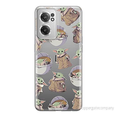 ERT GROUP mobiltelefonfodral för Oneplus NORD CE 2 originalt och officiellt licensierat Star Wars mönster Baby Yoda 028 optimalt anpassad till formen på mobiltelefonen, gedeeltelijk transparant 5905511290634