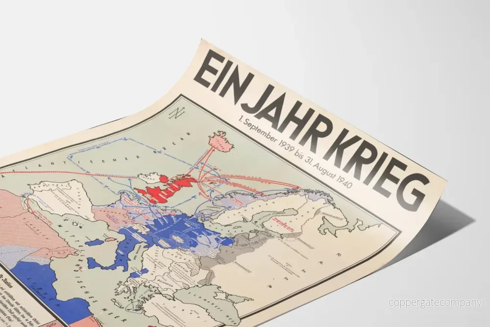 Historisk kartposterserie - Ett års krig i Europa 1939-1940 - Bild 3