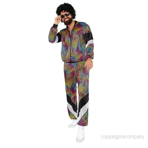 Amscan 9919060 Unisex 1980 tals cool retro snäckdräkt vuxna maskeraddräkt storlek: X Large 194099149921