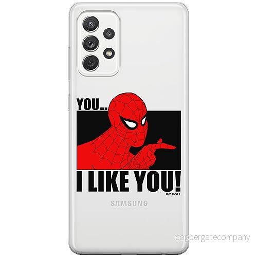 ERT GROUP mobiltelefonfodral för Samsung A73 5G originalt och officiellt licensierat Marvel mönster Spider Man 034 optimalt anpassad till formen på mobiltelefonen, gedeeltelijk transparant 5905795010300