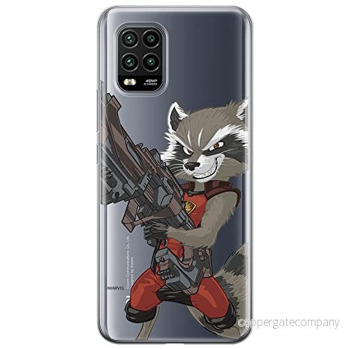ERT GROUP mobiltelefonfodral för Xiaomi MI 10 LITE originalt och officiellt licensierat Marvel mönster Rocket 008 optimalt anpassad till formen på mobiltelefonen, gedeeltelijk transparant 5903537145730