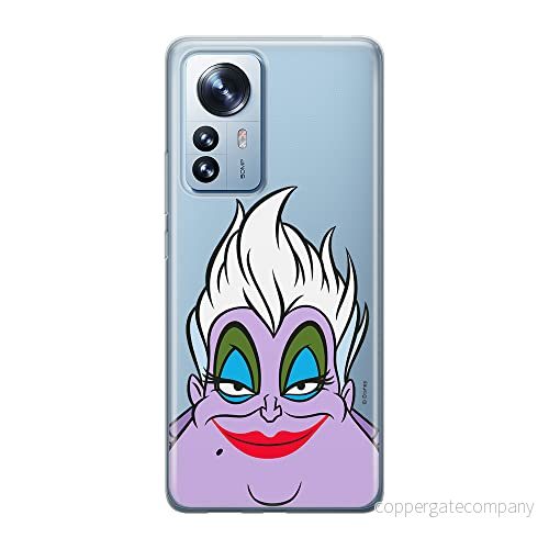 ERT GROUP mobiltelefonfodral för Xiaomi 12 / 12X originalt och officiellt licensierat Disney mönster Ursula 002 optimalt anpassad till formen på mobiltelefonen, gedeeltelijk transparant 5905511482947