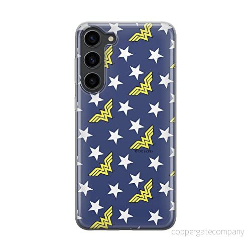 ERT GROUP mobiltelefonfodral för Samsung S23 originalt och officiellt licensierat DC mönster Wonder Woman 007 optimalt anpassad till formen på mobiltelefonen, fodral tillverkad av TPU plast 5905511420611