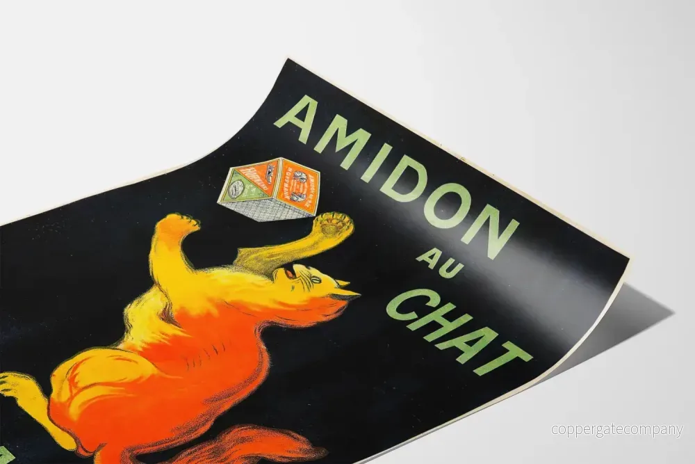 Vintageaffisch Amidon au Chat Hoffmann - Retro dekoration poster med animation - Bild 3